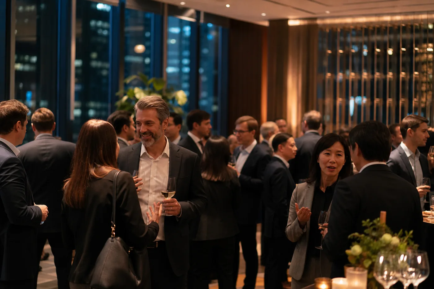 Corporate reception and networking