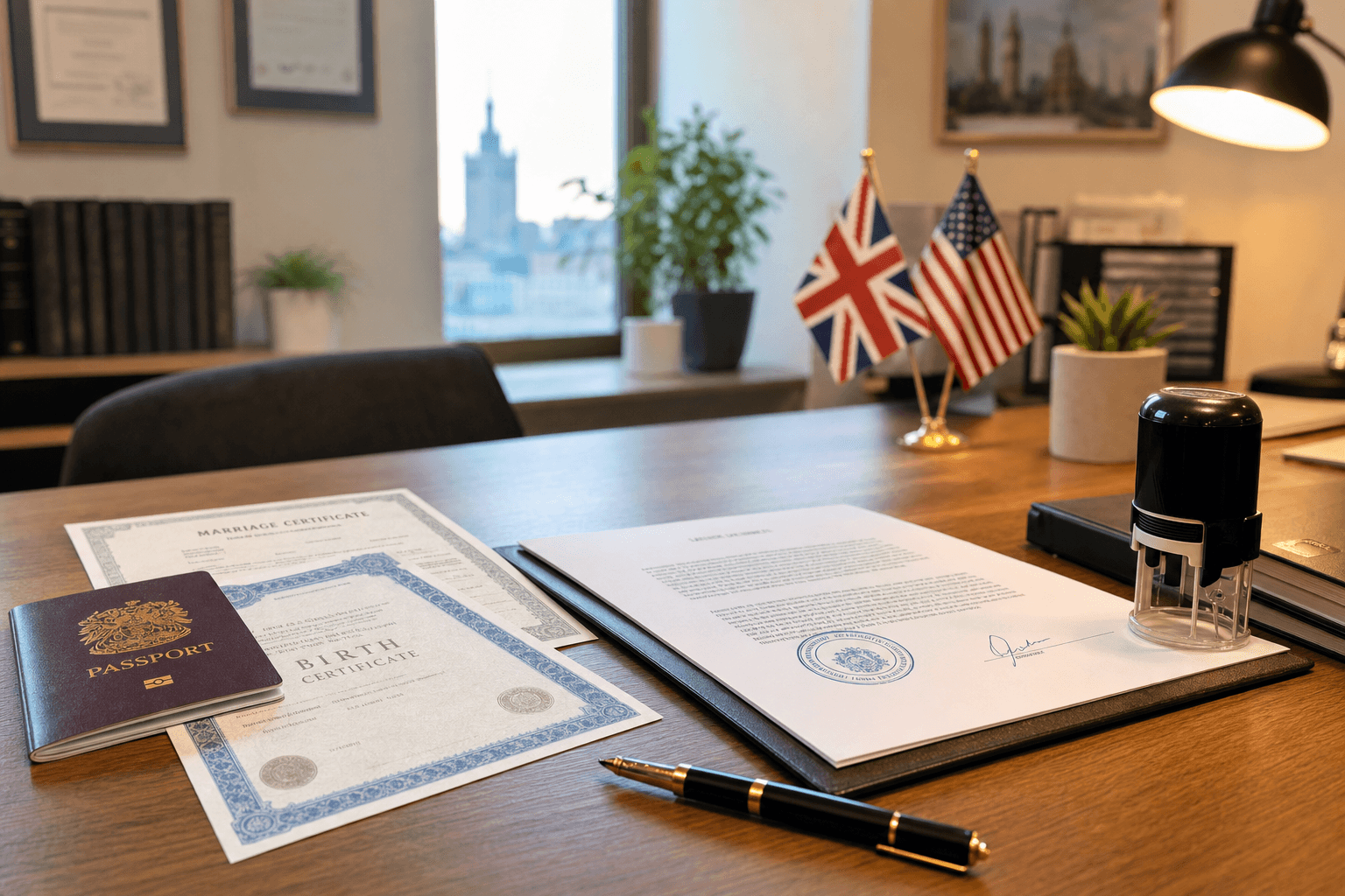 Сертифицированный перевод для визы UK / США