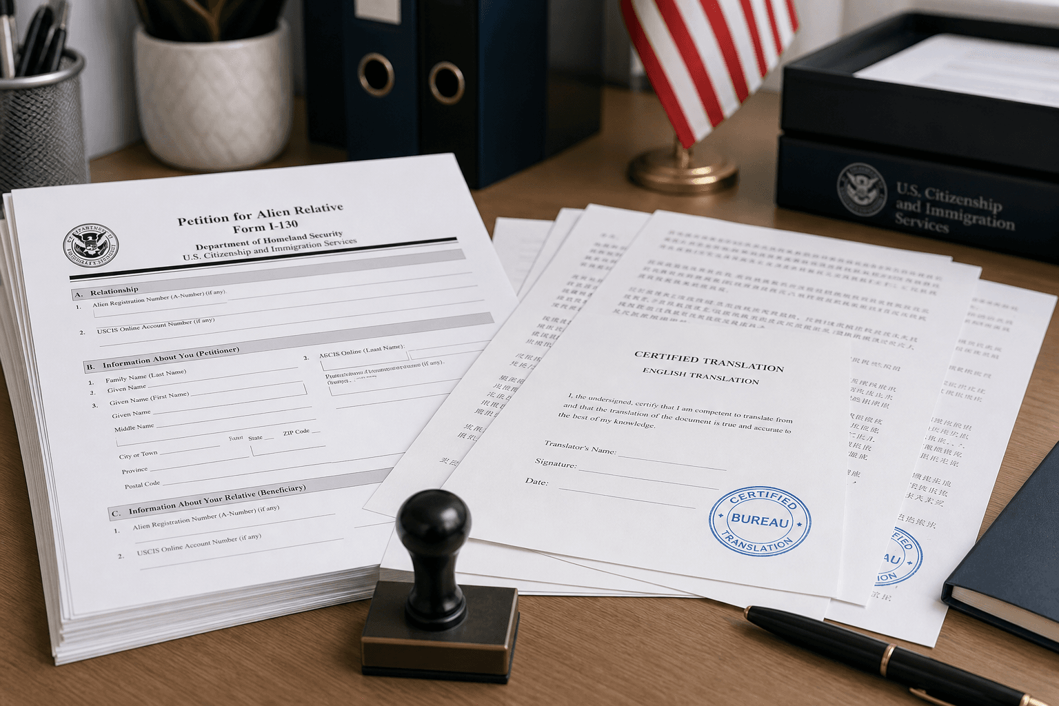 Перевод документов для визы США (USCIS)