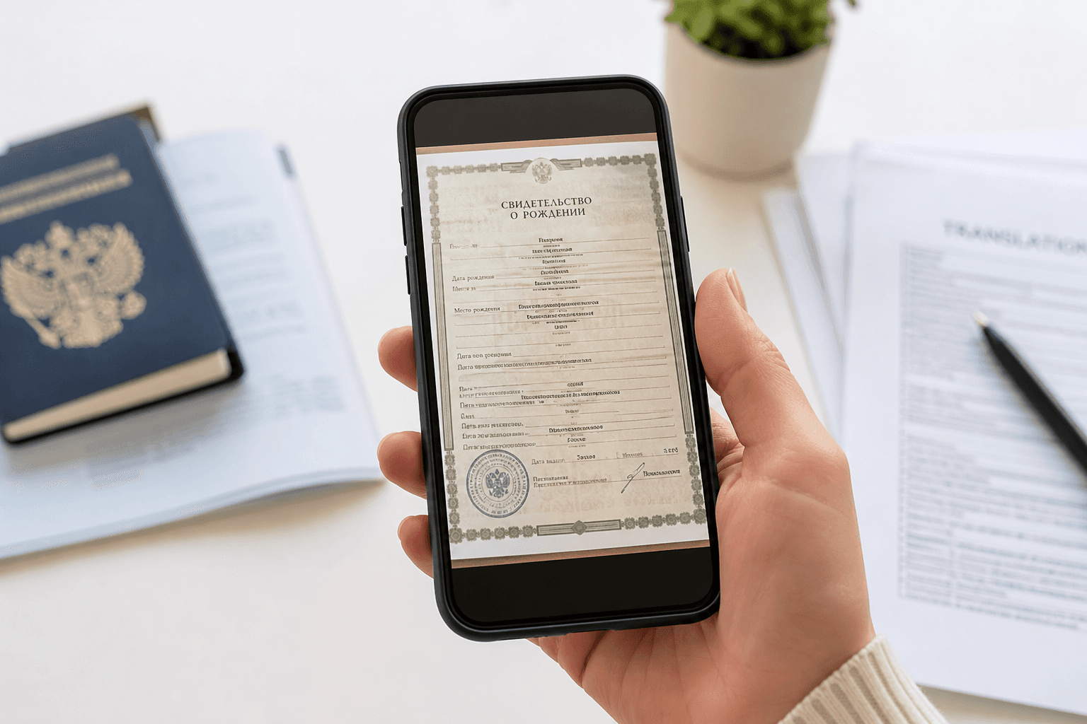 Document scan on a phone