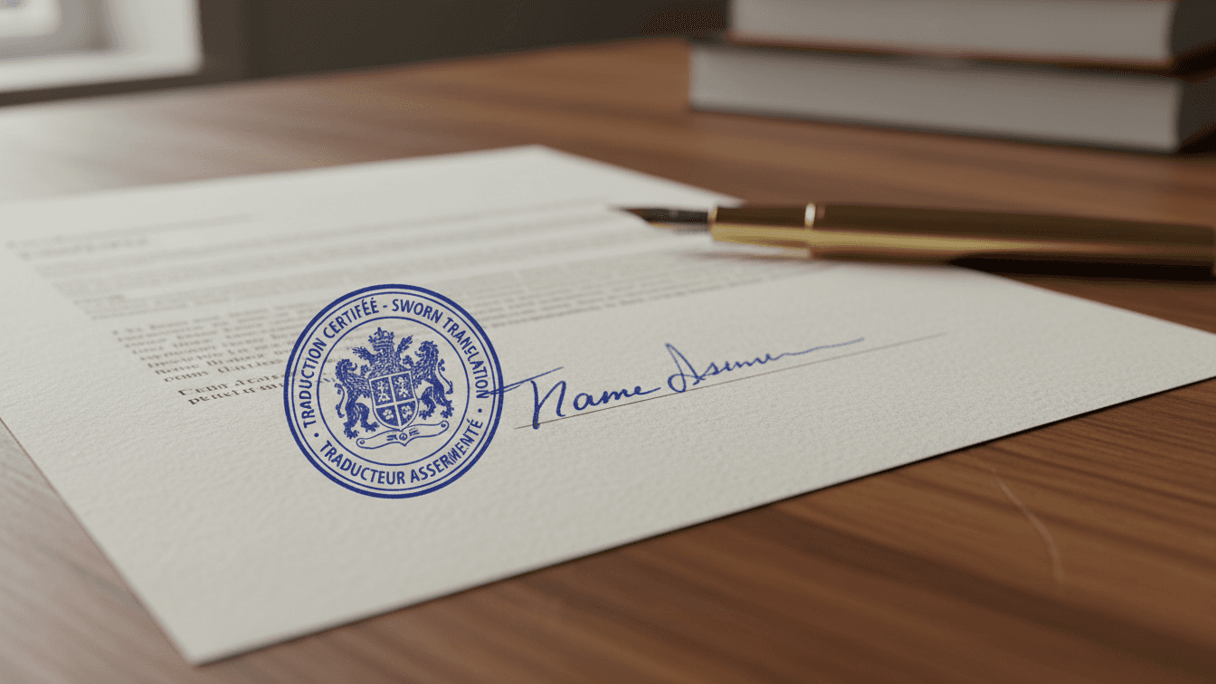 Присяжный перевод документов